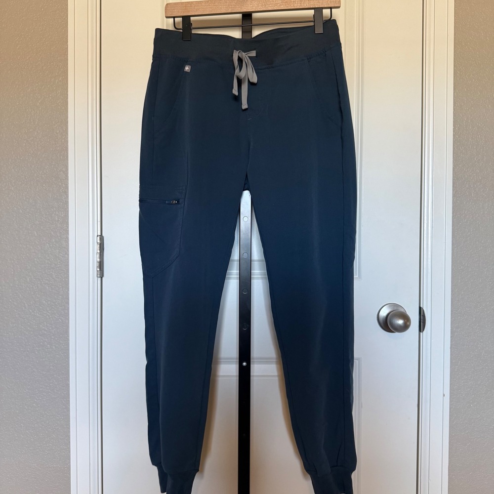 FIGS Zamora Jogger‎ Scrub Pants Technical Collection Womens Navy Blue  Small